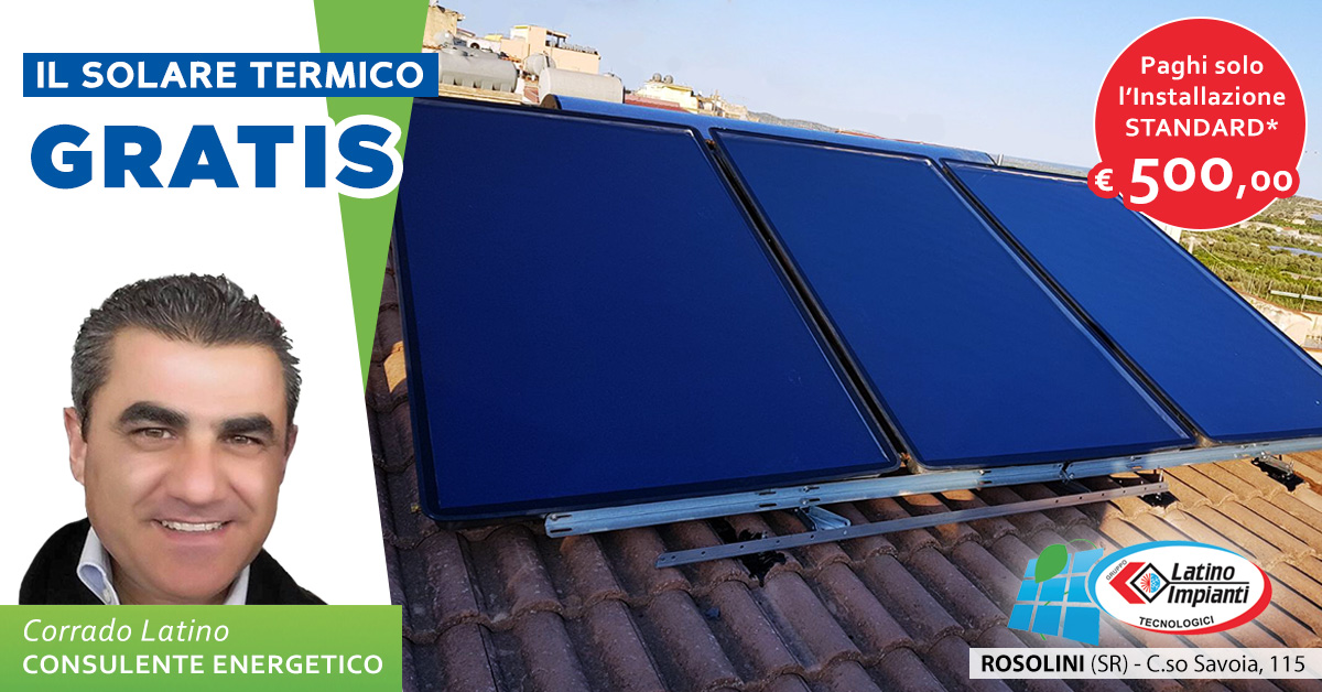 Ti regaliamo il Solare Termico